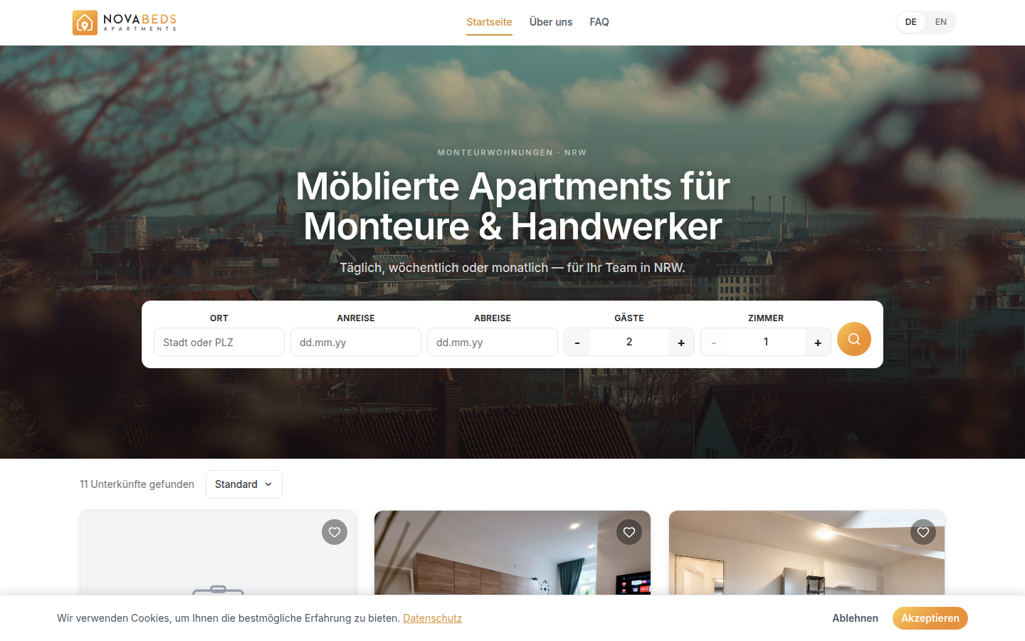 Nova Beds vacation rental platform